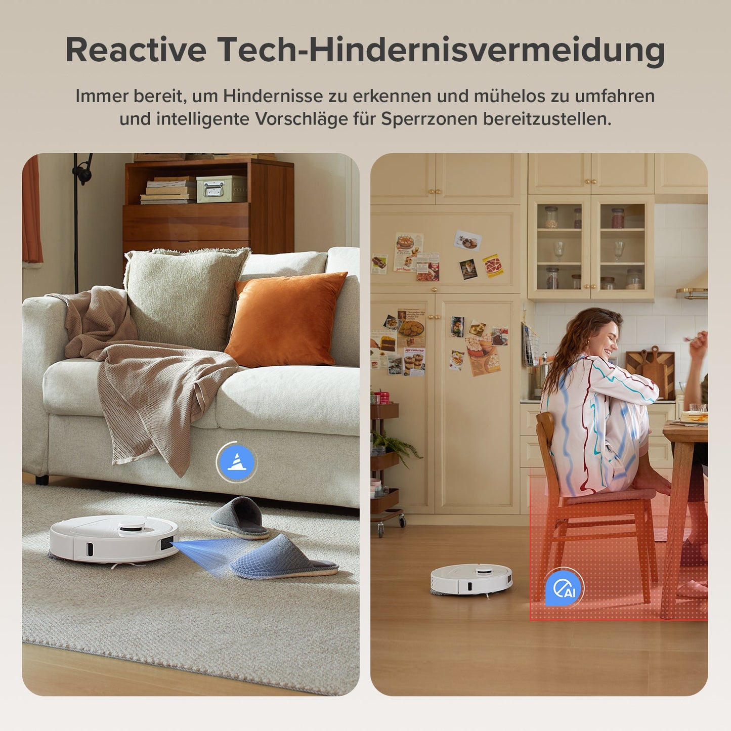 Roborock QV 35A Saugroboter Set (verbessert von Qrevo S) mit Multifunktionsdock (mit Staubsaugerbeutel*2 Stück)