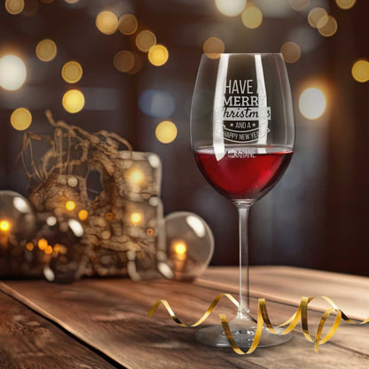 Leonardo Weinglas mit Gravur "Have a Merry Christmas"