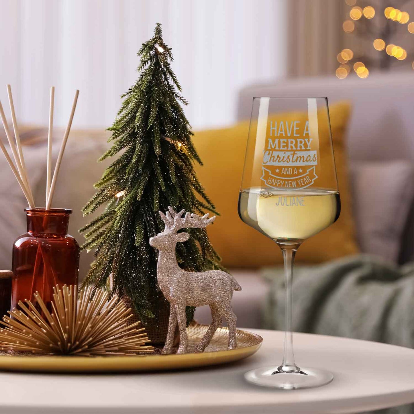 Leonardo Weinglas mit Gravur "Have a Merry Christmas"