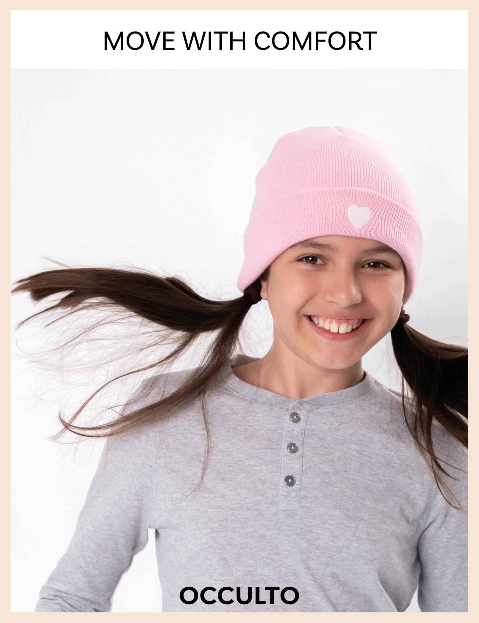 Occulto Jungen & Mädchen Winter Mütze (Model: Lian), Kinder Beanie