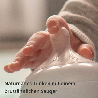 Philips Avent Babyflaschen Natural Response – 3x Babyflaschen, 260 ml, für Neugeborene ab 1 Monat, BPA-frei (Modell SCY903/03) - Meloni2