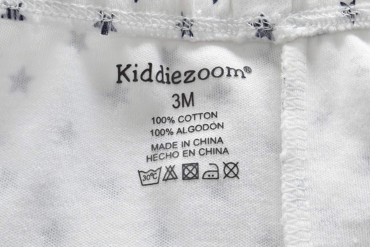 Kiddiezoom Baby-Body, Hose, Kleinkinder, Einteiler, Kleidung, Set, Outfits, für Jungen und Mädchen, Baumwollkappen, Kratzfäustlinge
