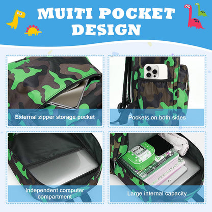 Kinderrucksack Jungen, Mini-Dinosaurier-Rucksack, Kindergarten Schulrucksäcke, Kleinkind Schultasche für Kinder, Jungen, Mädchen, Kleinkind