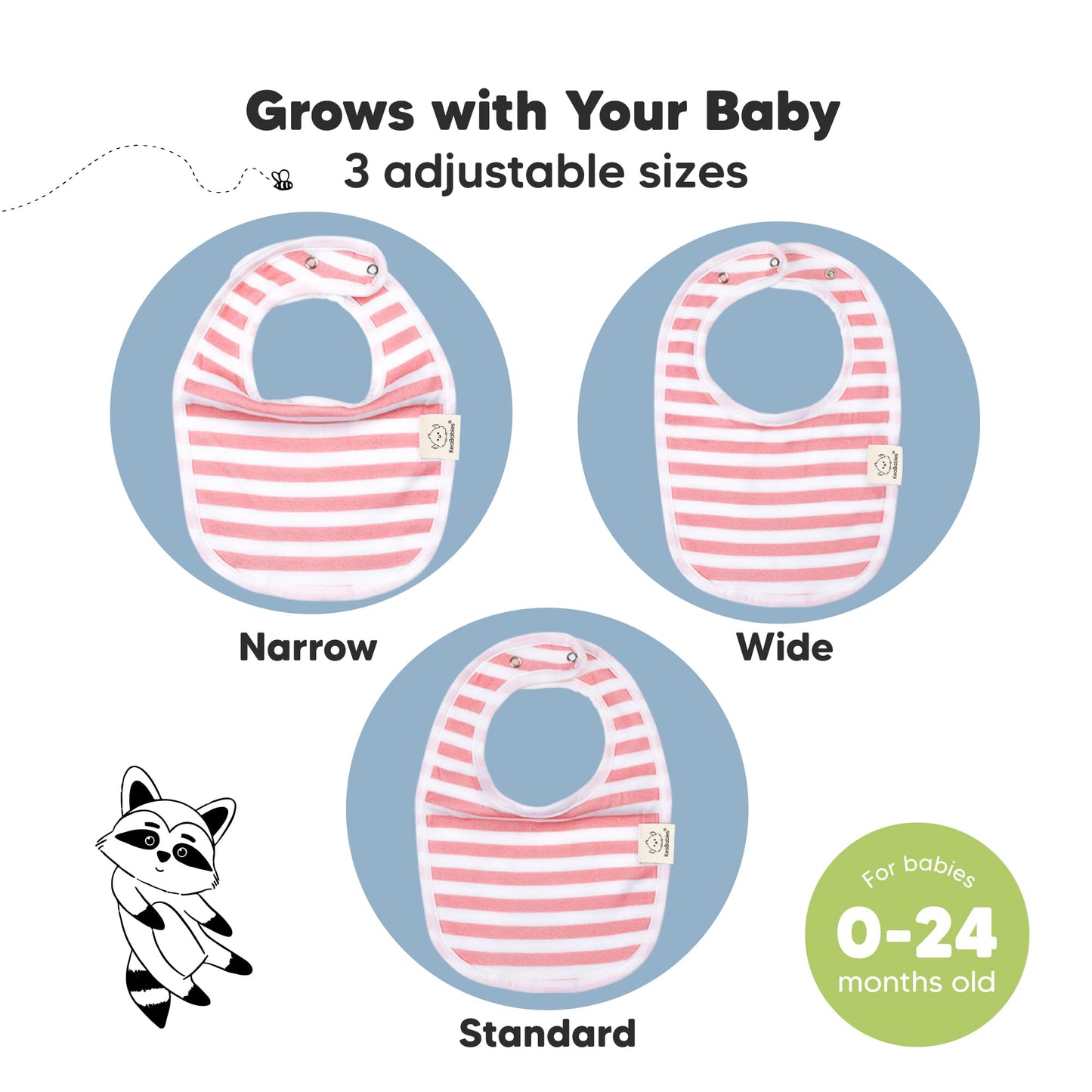Baby Bibs for Boys &amp; Girls - 8-Pack Organic Cotton Teething Bibs - Baby Bibs for Girls &amp; Boys - Large Bibs for Infants, Toddlers (Wilderness) 