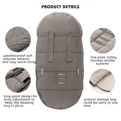 Fußsack Fusssack Footmuff Fußsäcke für Kinderwagen Buggy Universal Winter Baby