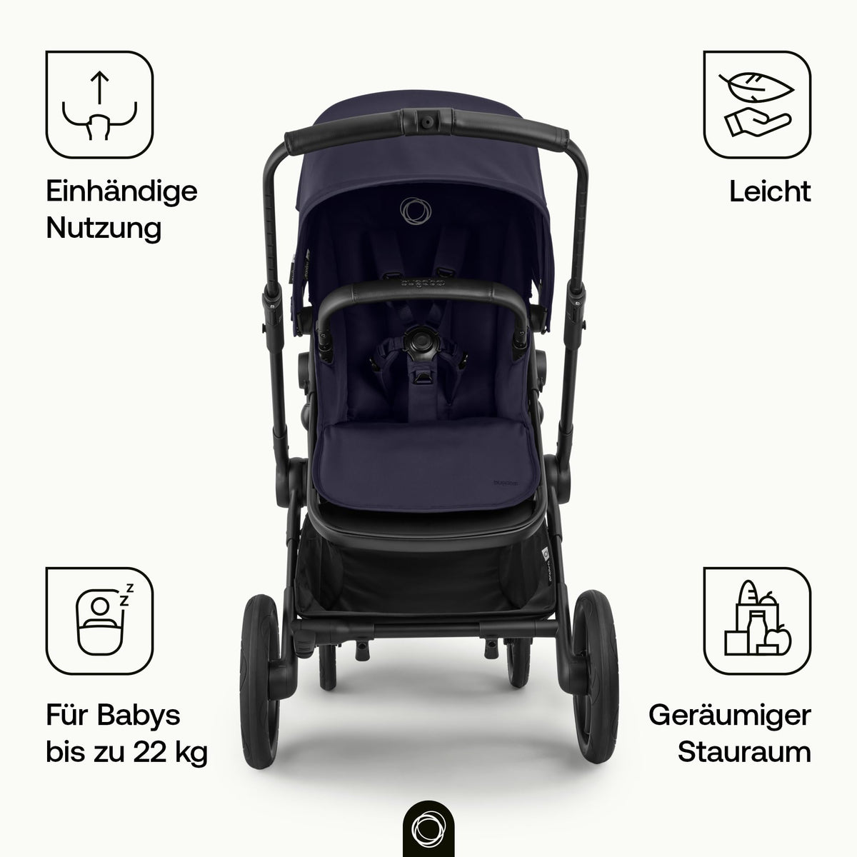 Bugaboo Cub All-Terrain Kinderwagen für Neugeborene und Kleinkinder