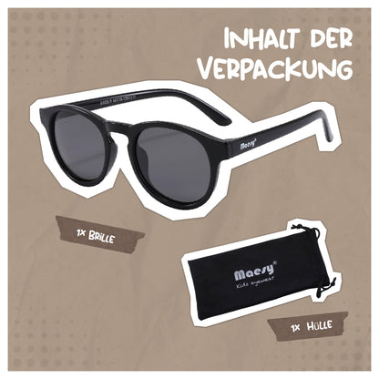 Maesy Faela Kindersonnenbrille für 3-6 Jahre - UV400 polarisierter Schutz - Flexibler und flexibler Rahmen - Sichere und bequeme Kindersonnenbrille für Kleinkinder