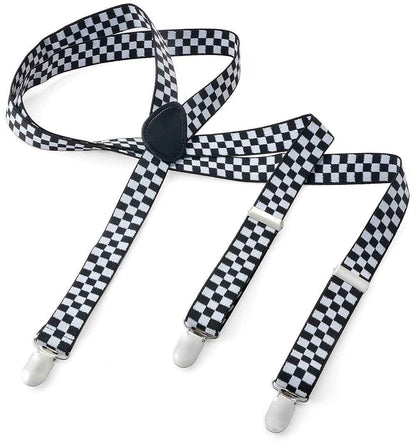 Long Kids Y Shape 3 Clips Elastic Slim Braces