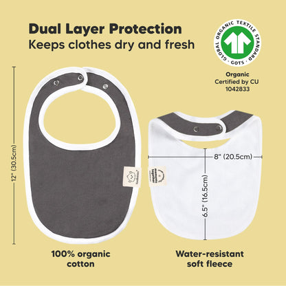 Baby Bibs for Boys &amp; Girls - 8-Pack Organic Cotton Teething Bibs - Baby Bibs for Girls &amp; Boys - Large Bibs for Infants, Toddlers (Wilderness) 