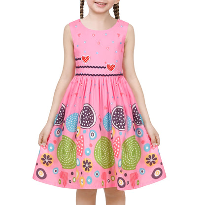 Sunny Fashion Mädchen Kleid Lila Rose Doppelklicken Krawatte Party Kids Trägerkleid Gr. 98-146