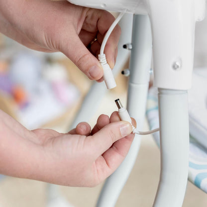 Ingenuity, Everston Babyschaukel, 180° drehbar, 3 Schaukelrichtungen und 6 -geschwindigkeiten, spielt 8 Melodien und weißes Rauschen, ab der geburt bis 9kg