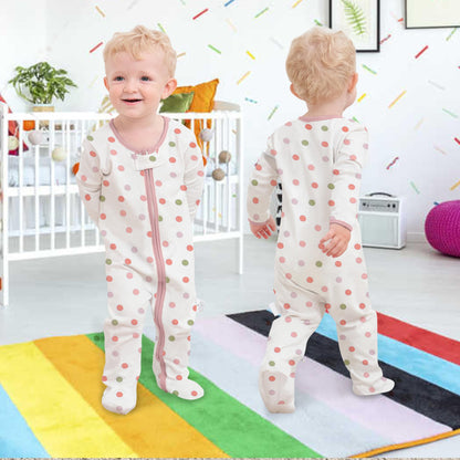Neugeborenes Baby Jungen Mädchen Strampler mit Fuß Baby Schlafanzug Einteilige Lange Ärmel Overall Säuglings Frühling Herbst Body, 3er-Pack