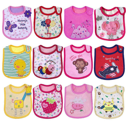 Yafane Baby Lätzchen Wasserdicht Weich 10er aus Baumwolle Halstücher Sabberlätzchen Spucktücher Baby für Baby Jungen und Mädchen Kleinkinder