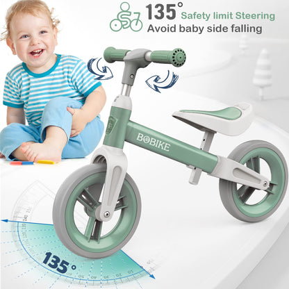 MHCYLION Laufrad ab 1.5-4 Jahre bis zu 25 kg, Lenkrad und Sattel höhenverstellbar, Lenkradschloss, Ultraleicht Kinderlaufrad Balance Fahrrad für Jungen Mädchen - Meloni2