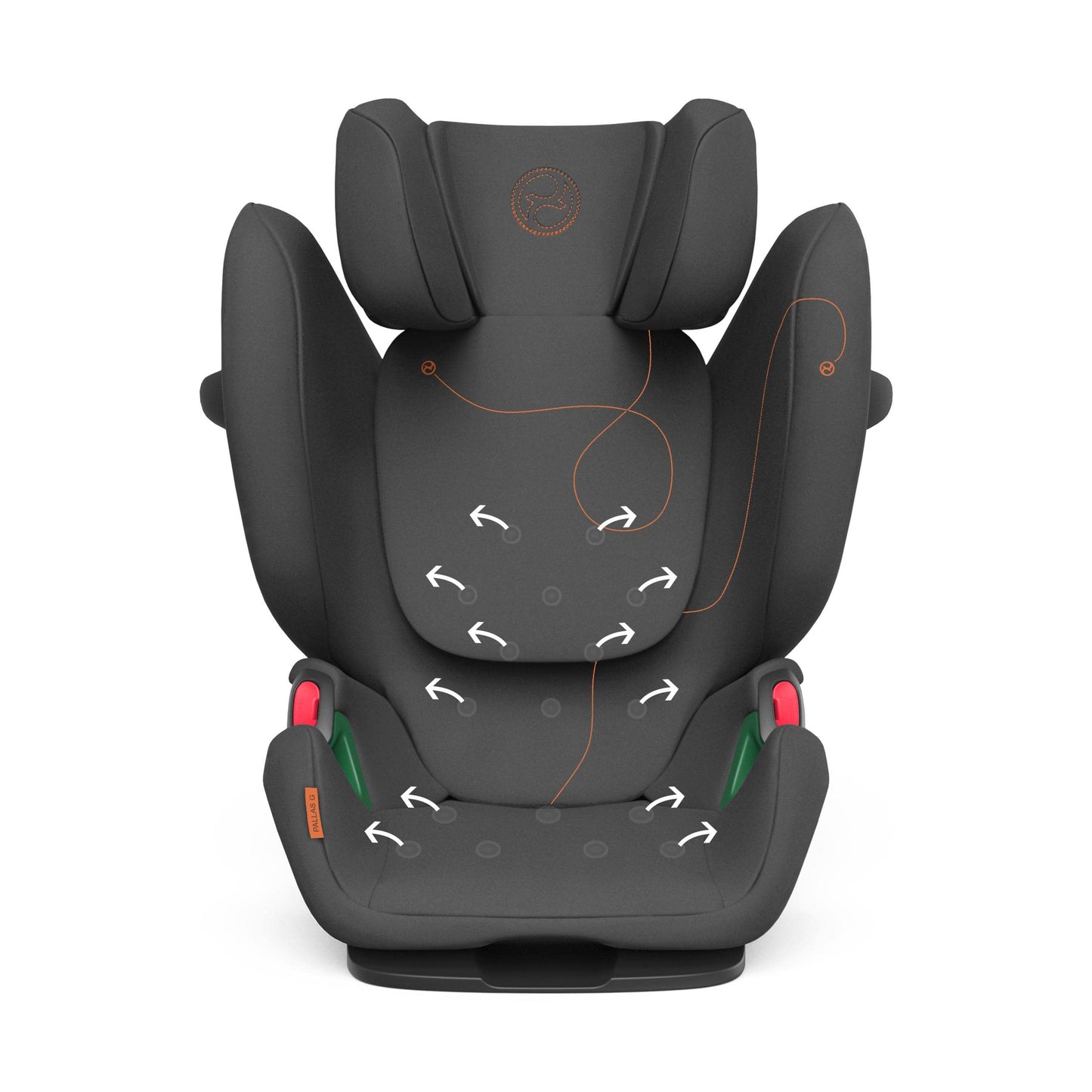 CYBEX Gold Kindersitz Pallas G i-Size, 76 - 150 cm, Ab ca. 15 Monate bis ca. 12 Jahre (ca. 9 bis 50 kg), Lava Grey