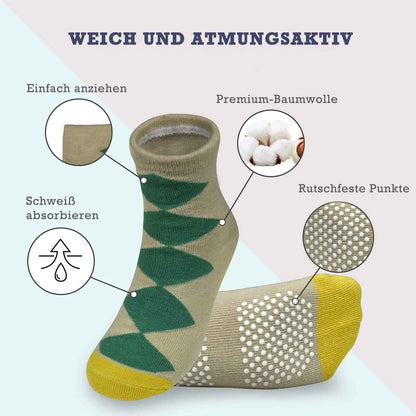 HYCLES Baby ABS Socks Children 0-7 Years 12 Pairs Stopper Socks Children Non-Slip Socks Child Boys Girls 23-26 27-30 Toddler Socks Baby