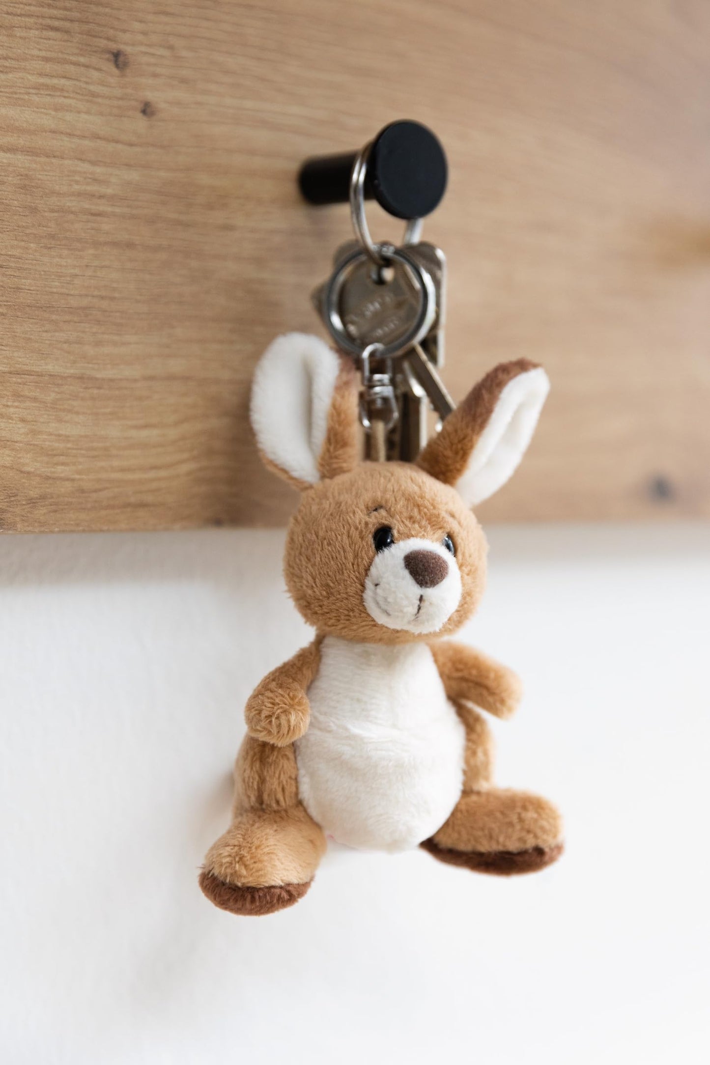 Kuscheltier Känguru Kelly 15cm braun - Stofftier aus weichem Plüsch, niedliches Plüschtier zum Kuscheln und Spielen, für Kinder & Erwachsene, tolle Geschenkidee