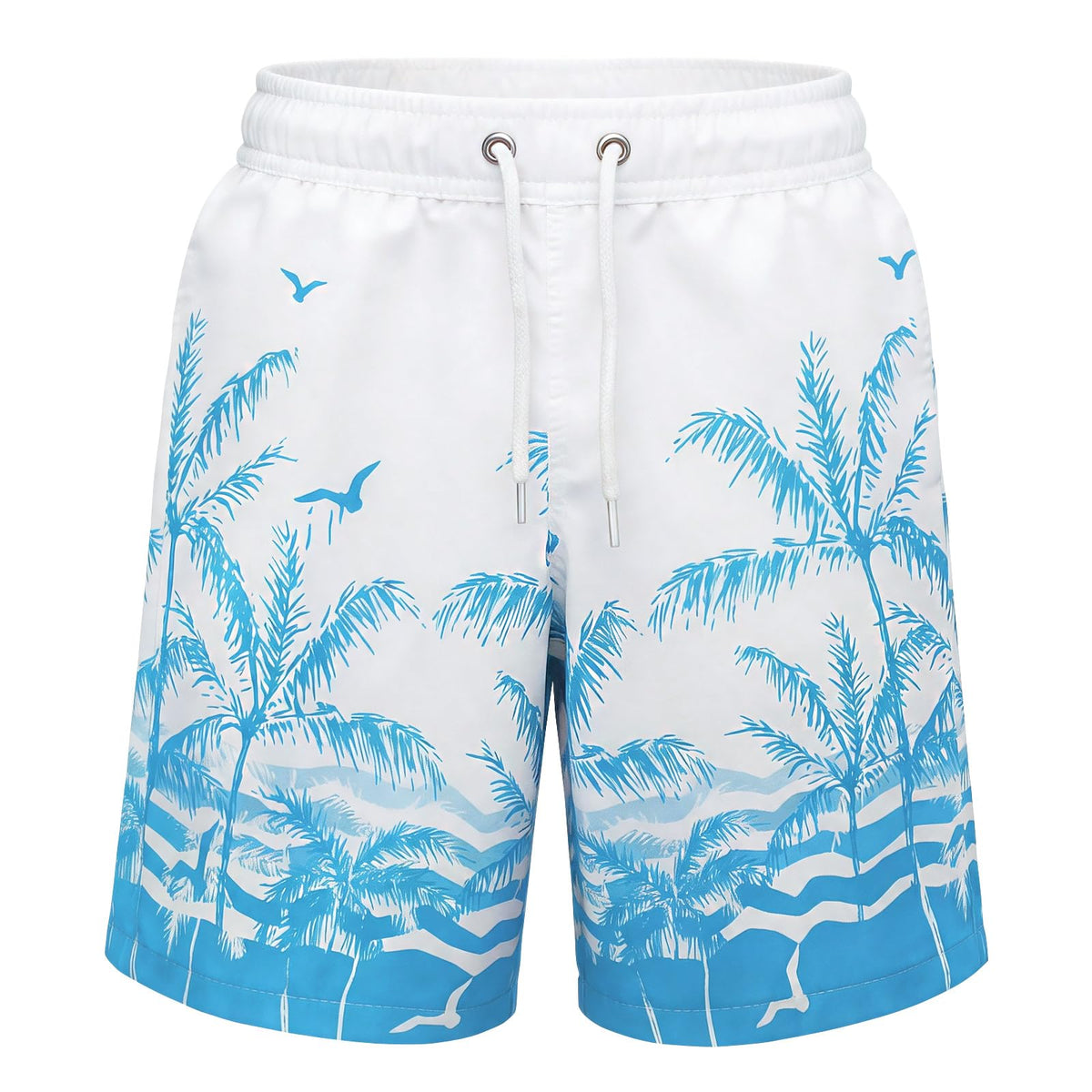 MEILONGER Boys' Swim Shorts Quick-drying Boardshorts with Mesh Lining Pockets and Adjustable Drawstring 