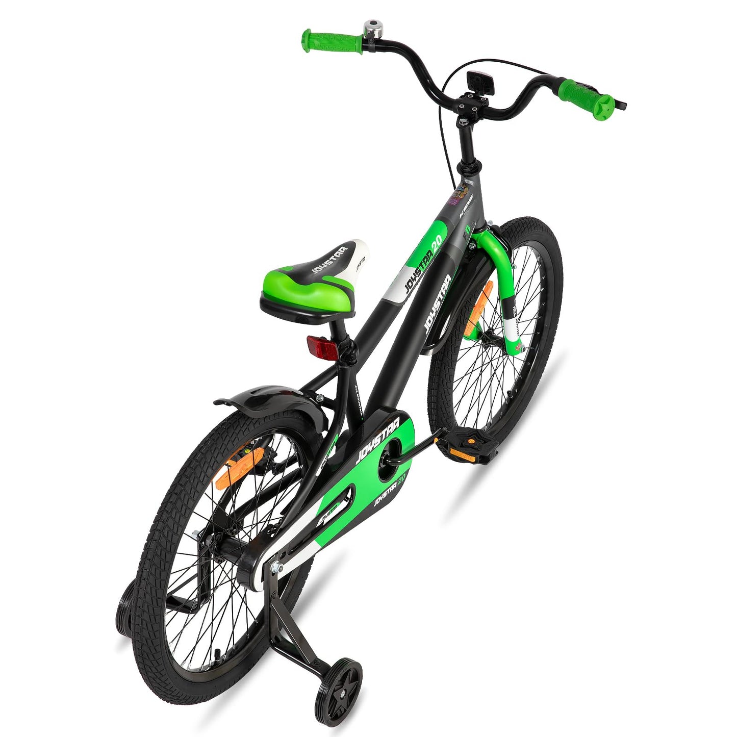 JOYSTAR Berry 12/14/16/20 Zoll Kinderfahrrad für 2-4 jährige Jungen & Mädchen, Jungenfahrrad mit Stützrädern,grün,rosa,weiß - Meloni2