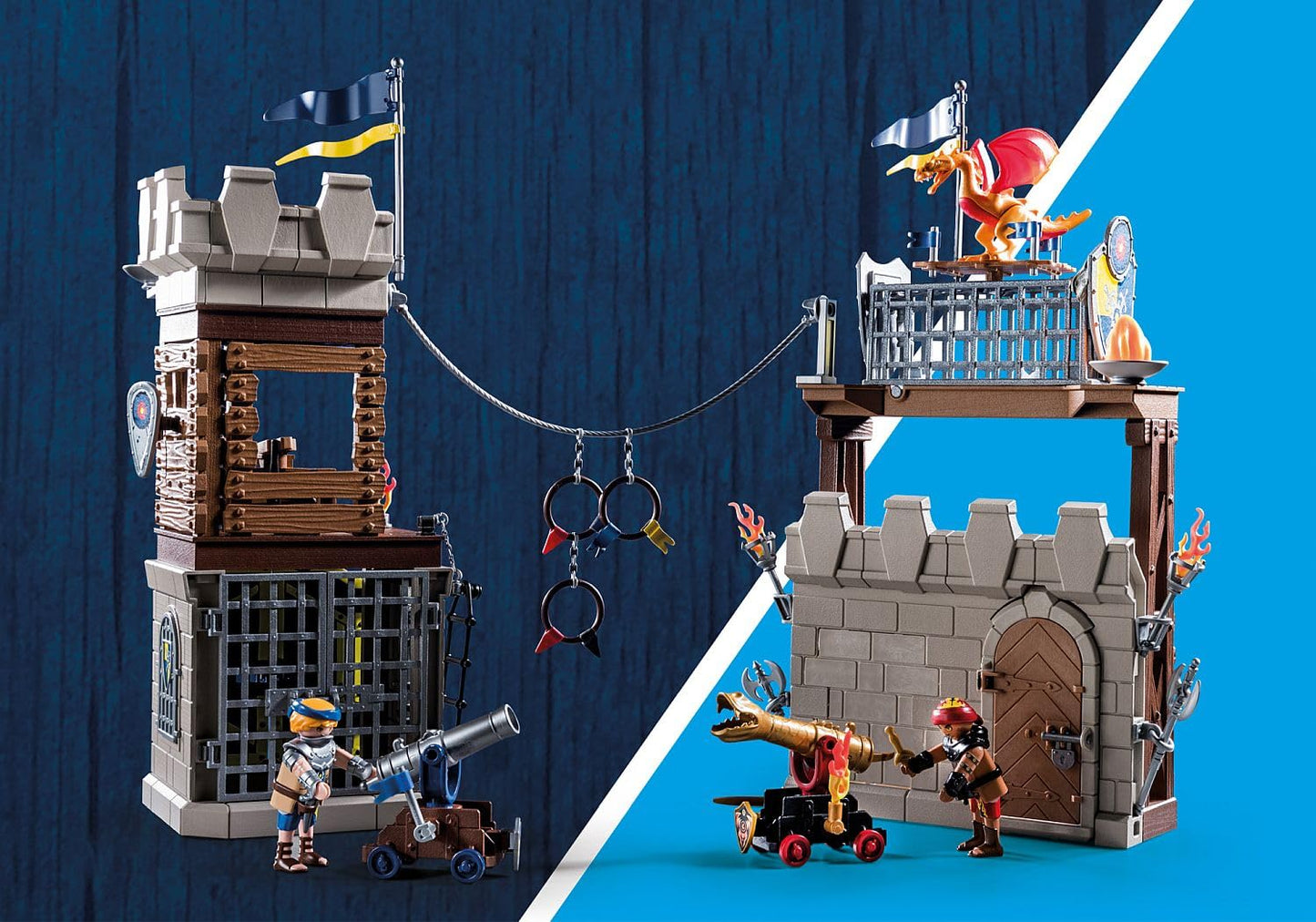 PLAYMOBIL Novelmore 71642 Arwynns Castle, Knight's Castle, Includes Three Knights and Numerous Accessories for Realistic Battles, Action-packed Toy for Children from 4 Years