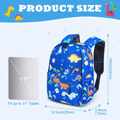 Kinderrucksack Jungen, Mini-Dinosaurier-Rucksack, Kindergarten Schulrucksäcke, Kleinkind Schultasche für Kinder, Jungen, Mädchen, Kleinkind
