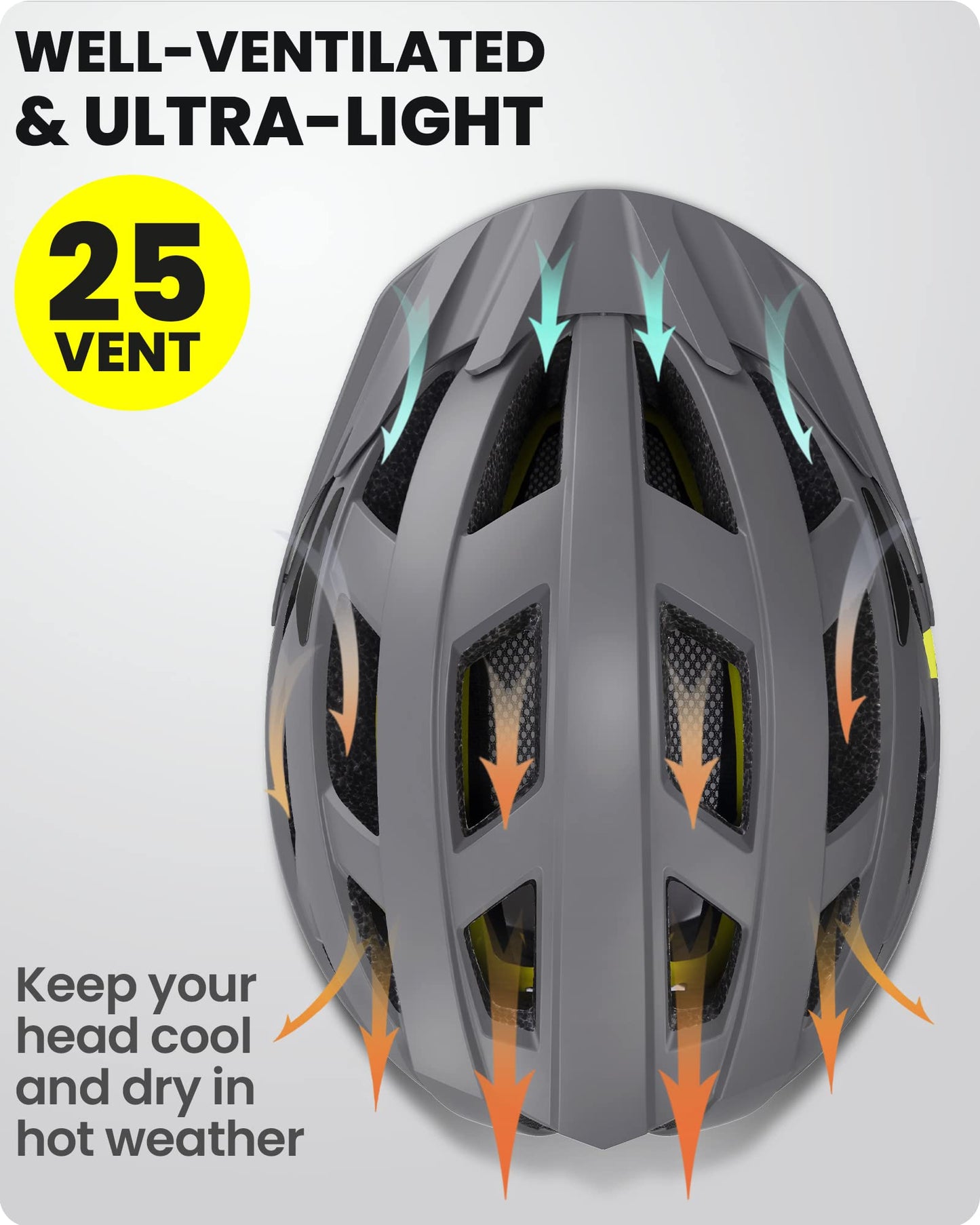 OutdoorMaster MIPS Fahrradhelm - Zwei herausnehmbare Innenfutter & Belüftung in Multi-Environment - Fahrradhelm in Mountain, Autobahn für Jugendliche & Erwachsene