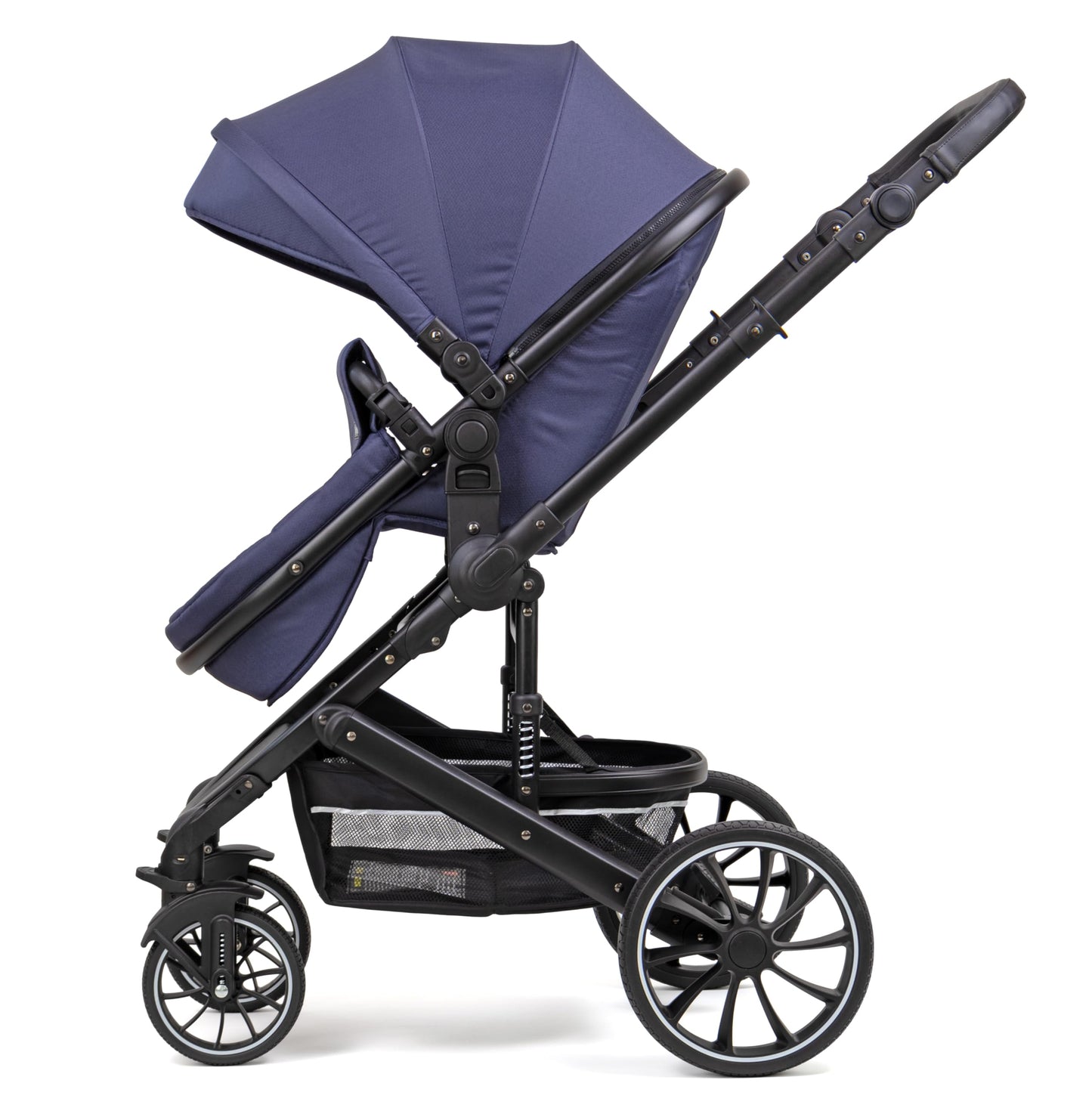 Pixini Neyla Combi Pushchair with Accessories (3-in-1 Set with Baby Seat Black/Black)