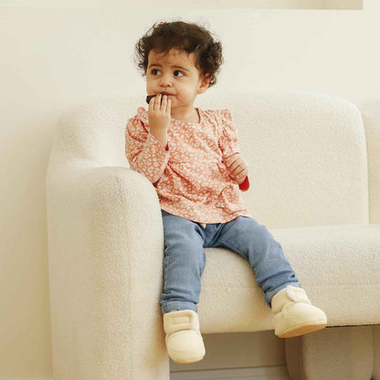 Unisex Baby Boys Girls Warm Winter Boots Rubber Sole Non-Slip Winter First Walking Shoes