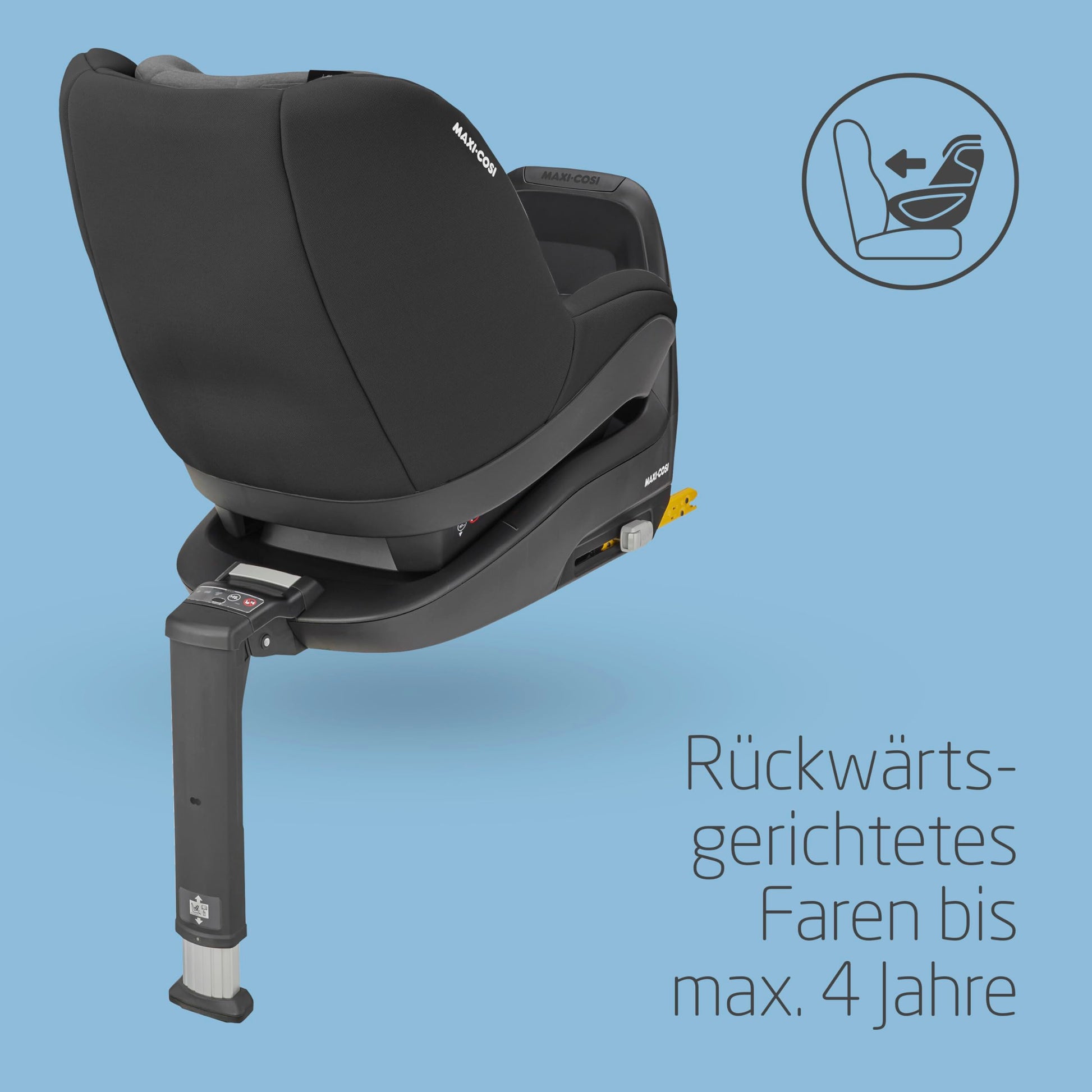 Maxi-Cosi Pearl Pro² i-Size, Kleinkinderautositz, ISOFIX, Rückwärtsgerichteter Autositz, Gruppe 1, Ab ca. 6 Monate bis 4 Jahre, 67 bis 105 cm, Authentic Black - Meloni2