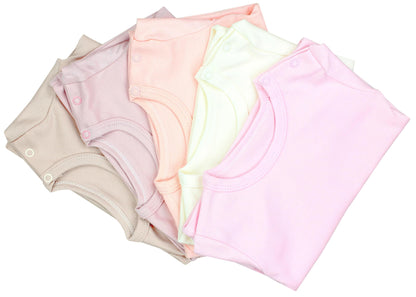TupTam Baby Mädchen Kurzarm T-Shirt Gemustert Bunt 5er Set