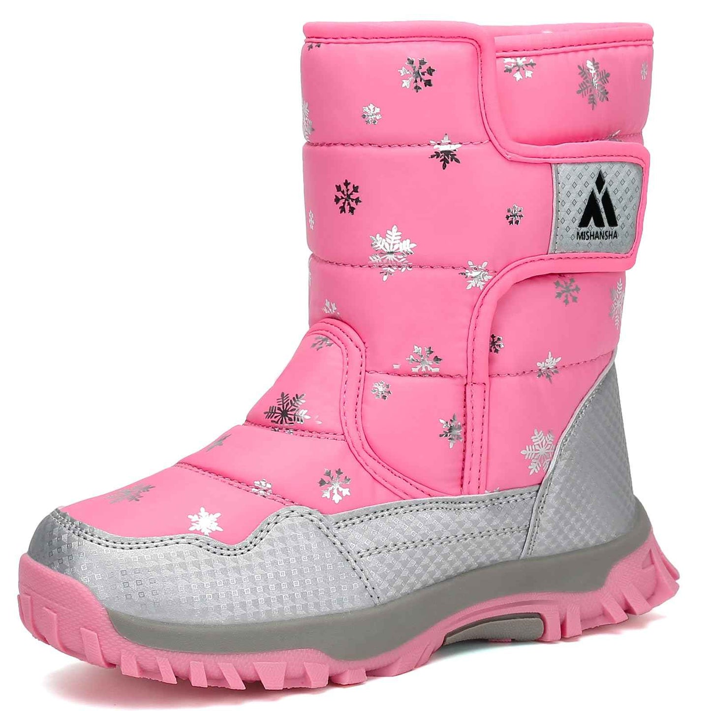 Mishansha Girls' Winter Boots, Children's Winter Shoes, Warm Snow Boots, Lined Winter Boots