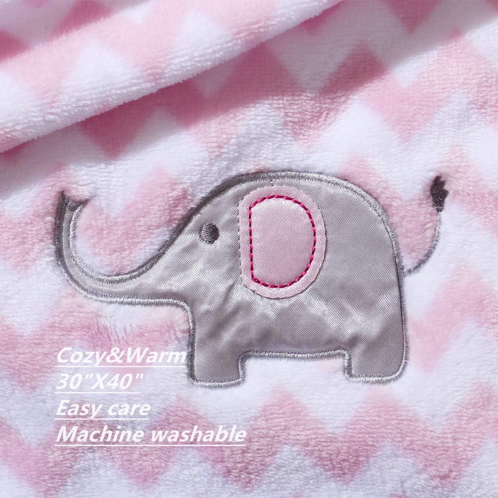CREVENT Kleine Flauschige warme Baby-Überwurfdecke für Jungen, Kleinkinder, Kinderbett, Kinderwagen, 75 cm x 100 cm, graue Wolke