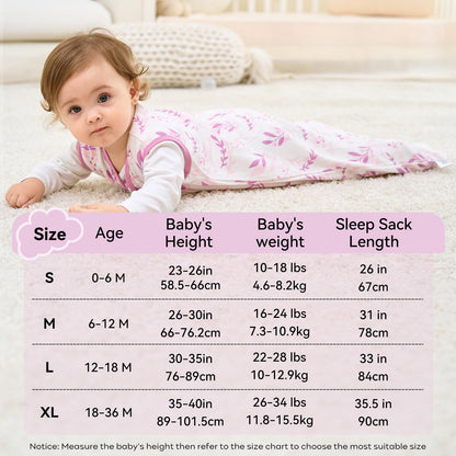 Unnivoll Baby Sleeping Bag, 1.5 Tog Baby Sleeping Bag, 0-6 Months, Pack of 2, Sleeping Bag, Winter, Autumn, 67 cm, for Boys and Girls, Newborns, Coffee