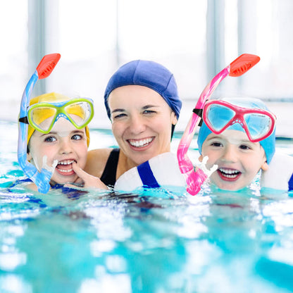 Schnorchelset Kinder - Taucherbrille Kinder mit Schnorchel Anti Leck Anti Fog HD Tauchmasken Dry Schnorchel für 4-13 Jahren Jungen Mädchen