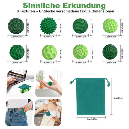 8 Stück Magnetische Fidget Toys, Silikon Magnetkugeln Anti-Stress Bälle, Sensorik Spielzeug für Erwachsene und Kinder, Sensorische Magnetische Kugeln Set, Stressabbau und Entspannung（Rosa）