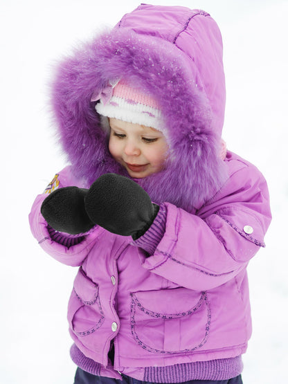 Boyiee 3 Pairs Newborn Baby and Toddler Winter Mittens Gloves Fleece
