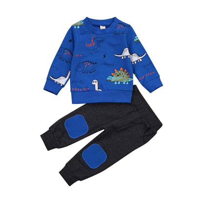 Geagodelia Baby Boys’ Clothing Set with Long Sleeve Top and Trousers