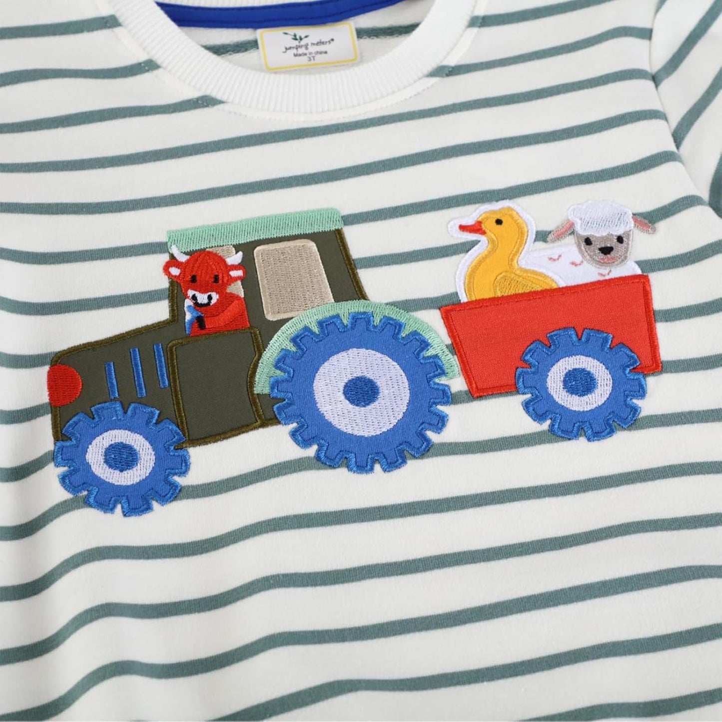Jungen Pullover Sweatshirt Kinder Casual Langarm Tops Tier Flugzeug Winter Warm Streifen Oberteile Alter 2-7 Jahre