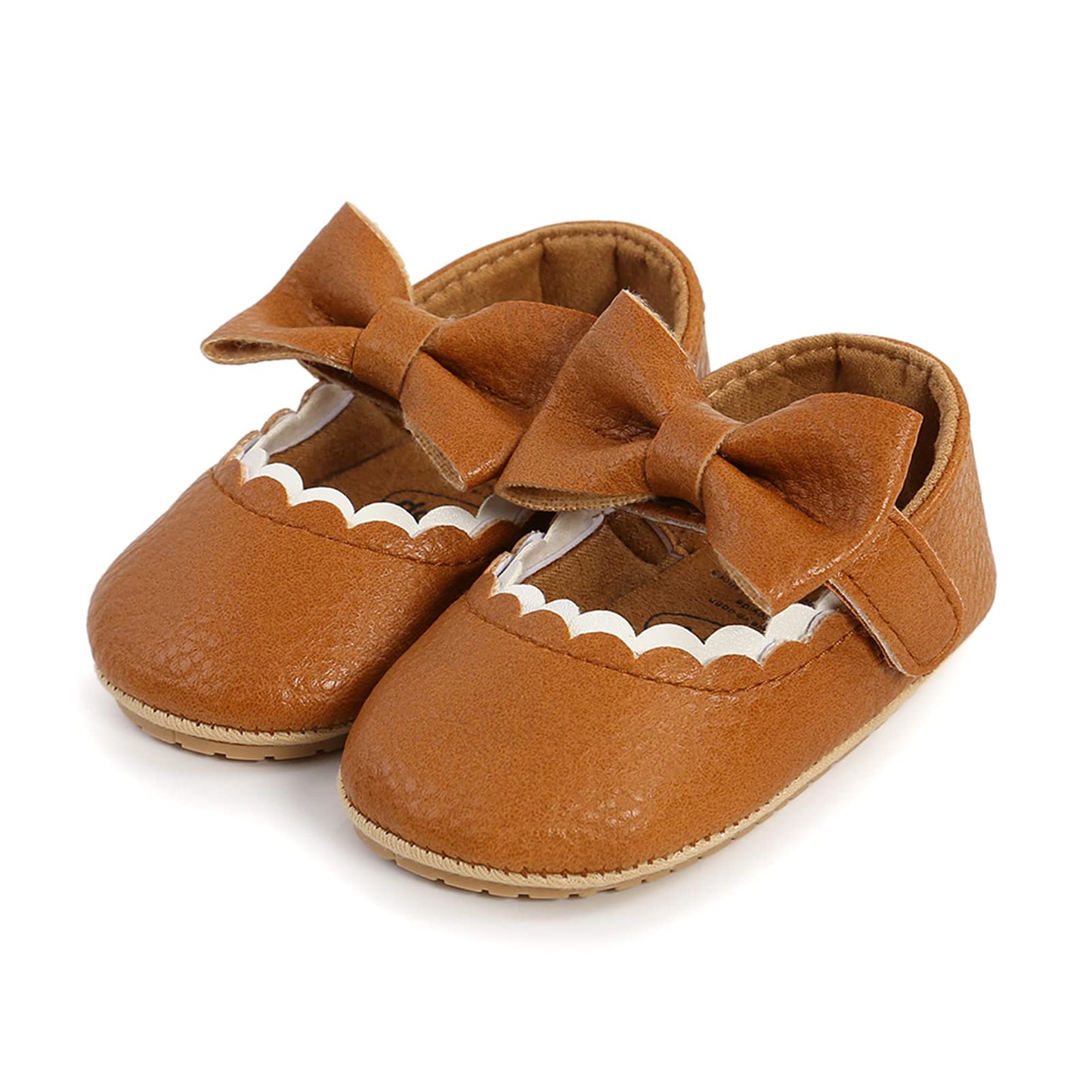 RVROVIC Baby Mädchen Mokassins Prinzessin Mary Jane Flache Kleider Schuhe Premium Leichte Weiche Sohle Krippe Schuhe Kleinkind Schuhe