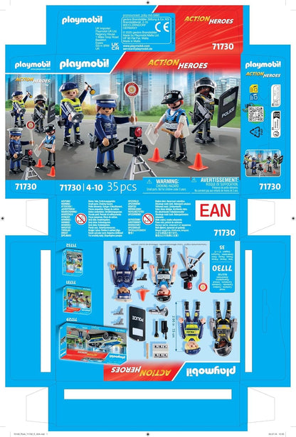 PLAYMOBIL | Action Heroes | Figurenset Polizei | Spielzeugfiguren | Polizeifigur | Spielzeug für Kinder ab 4 Jahren | 71730