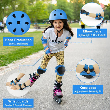Flintronic Children's Bicycle Helmet, Children's Helmet, Bicycle Helmet for Children, Adjustable Skateboard Helmet for Bicycle, Skateboard, Scooter, Skating, Scooter, BMX for 2-13 Years