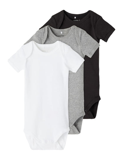 NAME IT Unisex Baby Strampler (3er Pack)
