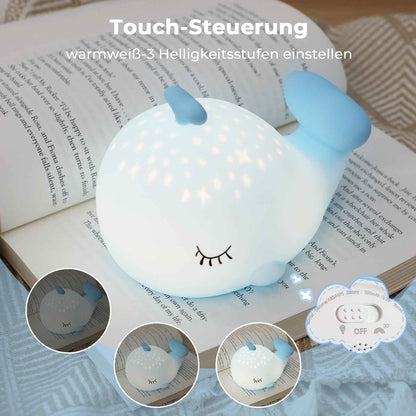 Nachtlicht Kinder Wal Silikon Nachtlicht Dimmbar RGB Tier Touch Aufladbare Kinderlicht Schlafzimmer Led Night Light Dekor Kinder Lampe Geschenke Für Mädchen Junge Weihnachtsgeschenke