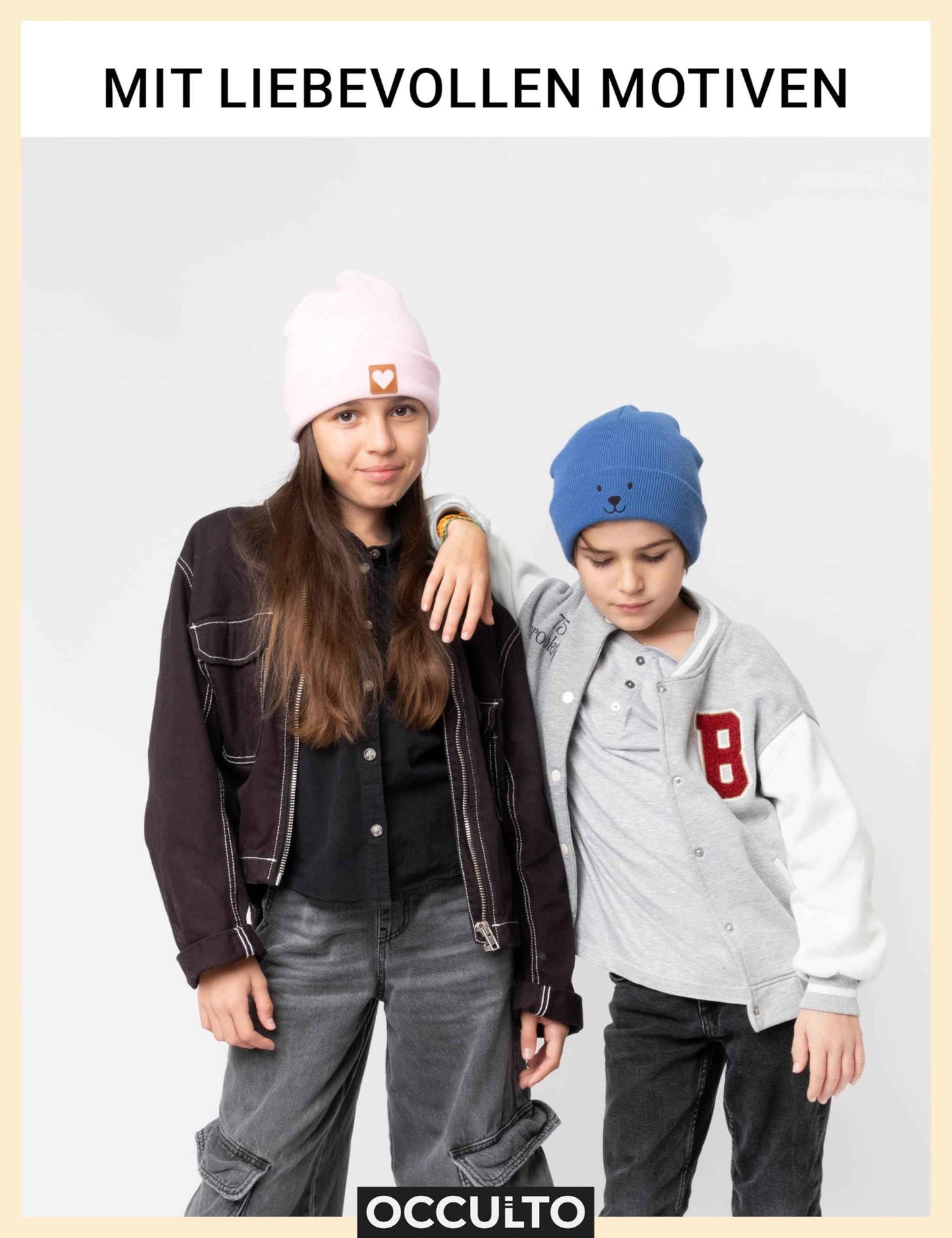 Occulto Jungen & Mädchen Winter Mütze (Model: Lian), Kinder Beanie