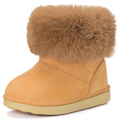 Gaatpot Baby Boots, Girls' Boots, Winter Shoes, Snow Boots, Children's Slip-On Boots, Warm Plush Lined, Comfortable, Rabbit Ears, Shoes, EU 20-29