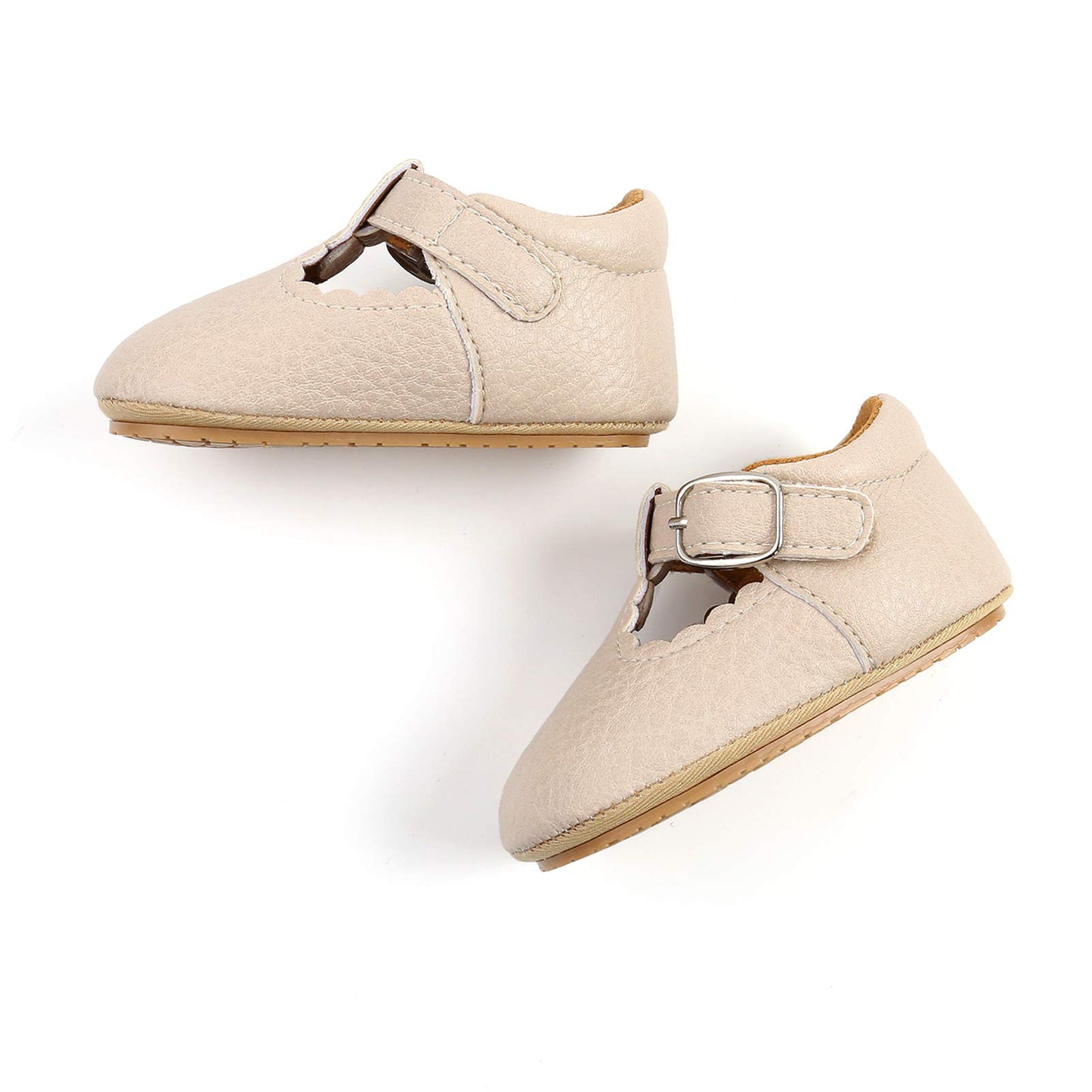 RVROVIC Baby Mädchen Mokassins Prinzessin Mary Jane Flache Kleider Schuhe Premium Leichte Weiche Sohle Krippe Schuhe Kleinkind Schuhe