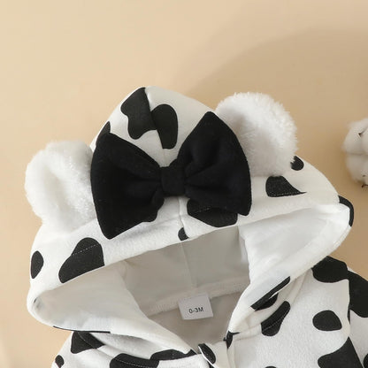 Baby Strampler Neugeborenen Herbst Winter Overall Kleinkind Tier Kostüm Overall mit Kapuze Langarm Bodysuit für Baby Mädchen Jungen Kuscheln