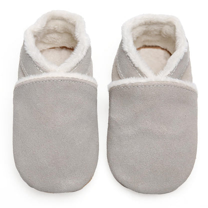 IceUnicorn Baby's Crawling Shoes, Winter First Walking Shoes, Baby Lined Leather Shoes, Soft Leather, Suede Soles, Leather Slippers