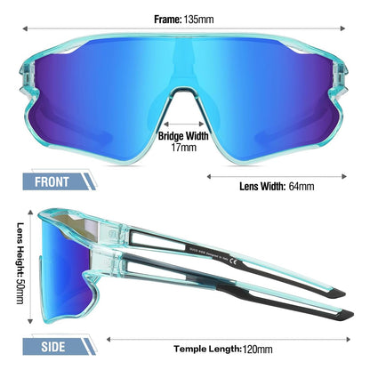 DUCO DK268 Children's Sunglasses Youth Baseball Sunglasses Lightweight TR90 Frame UV400 Sports Cycling Sunglasses for Boys Girls