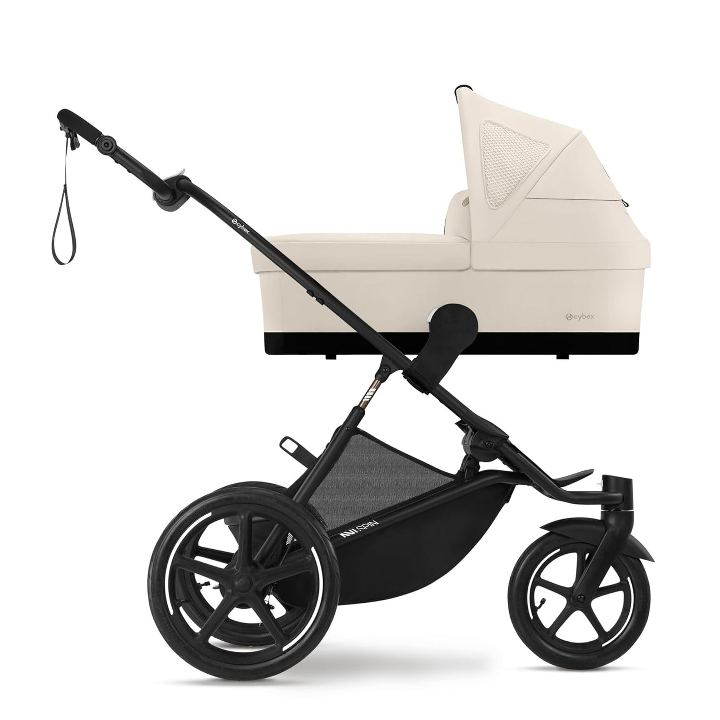 CYBEX Gold AVI SPIN Kinderwagen, Ab Geburt bis ca. 4 Jahre, Max. 111 cm und 22 kg, City-, All-Terrain-Kinderwagen, Moss Green